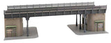 Steel Urban Railway Bridge with Kiosk Abutments -- Kit - 14-3/16 x 6-5/16 x 3-15/16"  36 x 16 x 10cm-3