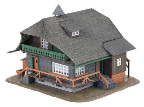 Black Forest House with Figure -- Weathered Anniversary Kit - 4-15/16 x 4-15/16 x 3-7/16"  12.5 x 12.5 x 8.7c-2