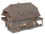 Clockmaker's House with Figure -- Weathered Anniversary Kit - 6-1/2 x 4-5/16 x 4-7/16"  16.5 x 11 x 11.3cm-3
