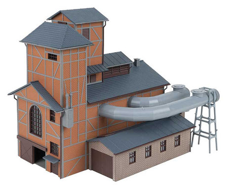 Steel Mill Blower House/Hall with Piping -- Kit - Brick Structure: 10-1/16 x 7-1/2 x 8-1/4"  25.6 x 19 x 21cm-2