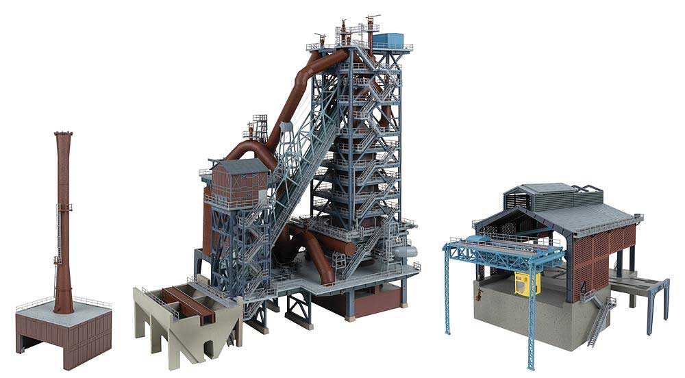 Steel Mill Blast Furnace with Casting Hall -- Kit - 27-3/8 x 17-11/16 x 21-7/16"  69.5 x 45 x 54.5cm-2