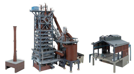 Steel Mill Blast Furnace with Casting Hall -- Kit - 27-3/8 x 17-11/16 x 21-7/16"  69.5 x 45 x 54.5cm-3