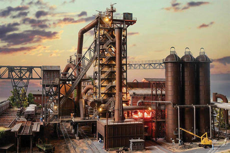 Steel Mill Blast Furnace with Casting Hall -- Kit - 27-3/8 x 17-11/16 x 21-7/16"  69.5 x 45 x 54.5cm-6