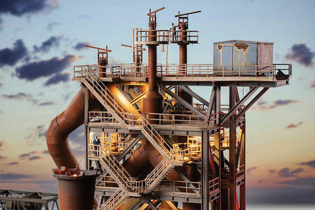 Steel Mill Blast Furnace with Casting Hall -- Kit - 27-3/8 x 17-11/16 x 21-7/16"  69.5 x 45 x 54.5cm-8