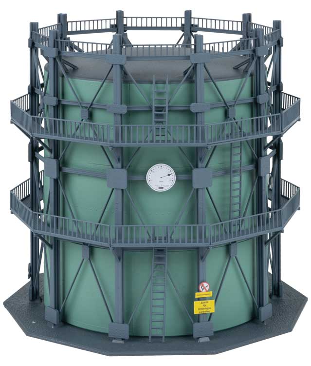 Gasometer Gas Storage Tank with Piping -- Kit - 6-5/16 x 6-5/16 x 7-1/16"  16 x 16 x 18cm-4