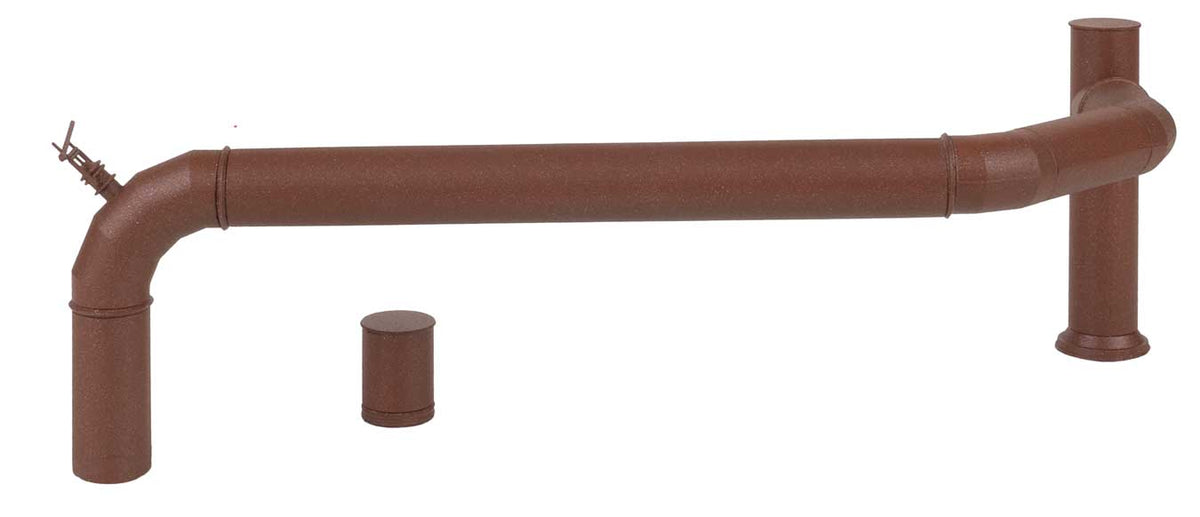 Gasometer Gas Storage Tank with Piping -- Kit - 6-5/16 x 6-5/16 x 7-1/16"  16 x 16 x 18cm-7