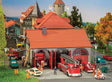 Stone Firehouse w/Arched Doors -- Kit - 6-3/4 x 5-13/16 x 4-1/4"  17.2 x 14.8 x 10.8cm