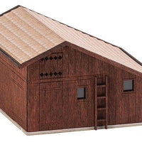 Stugi-Stuis Small Livestock Stable -- Laser-Cut Wood Kit - 2-1/4 x 2-1/4 x 1-3/8"  5.6 x 5.7 x 3.6cm