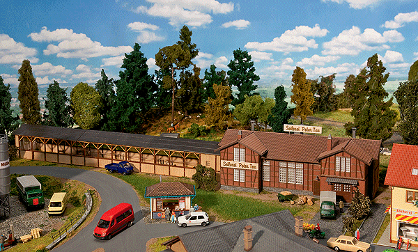 Rope Factory - Kit (Laser-cut Wood) -- Weathered 28 x 4-3/4 x 2-3/4"  71.3 x 12 x 7cm