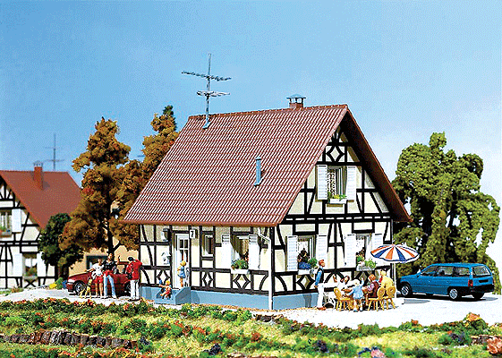 One Family House -- 3-3/4 x 3-1/2"  9.3 x 8.7cm