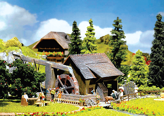 Watermill w/Pump -- 9-1/2 x 5-1/8"  24 x 13cm