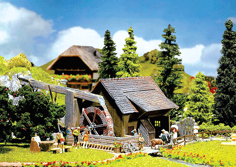 Watermill w/Pump -- 9-1/2 x 5-1/8"  24 x 13cm