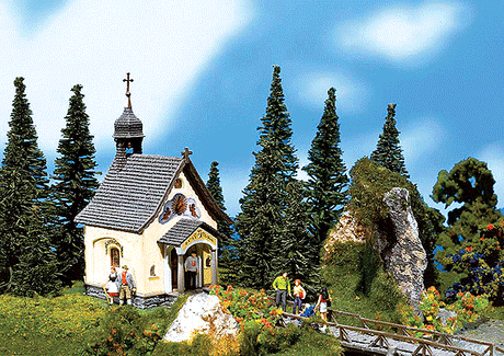 St. Bernhard Chapel -- 4 x 2-1/2 x 4-5/8"  9.8 x 6.1 x 11.6cm
