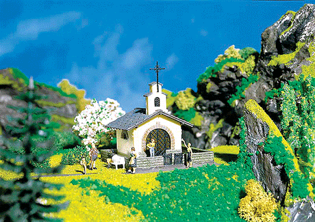 Mountain Chapel -- 2-3/4 x 2-3/4"  7.1 x 7.1cm