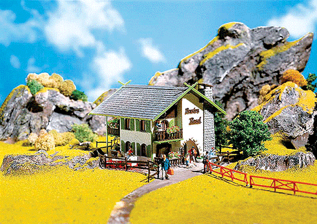 Rosel Guest House -- 3-15/16 x 3-3/8"  10 x 8.7cm