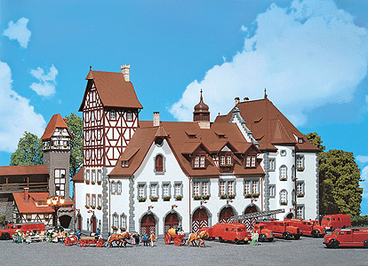 Nuremberg Fire Station #1 - Kit -- 17 x 8-3/8 x 11-17/16"  43 x 21.5 x 29cm