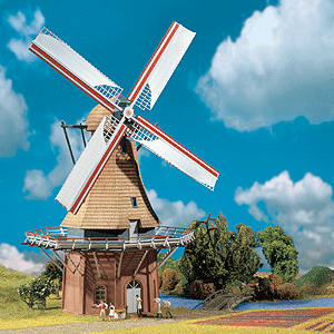Windmill w/Motor - Kit -- 9-7/8 x 7-1/8 x 13-3/16"  25 x 18 x 33cm