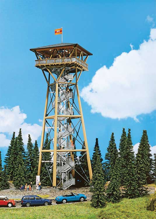 Riesenbuhl Observation Tower - Kit (Plastic) -- 5-7/8 x 5-7/8 x 13-3/16"  15 x 15 x 33.5cm-2