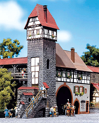 Old-Town Tower House -- 4 x 2-3/32 x 8-5/8"  10 x 5.2 x 21.5cm