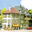 Two Flats w/Lower Shops -- 3-5/16 x 2-1/2"  8.4 x 6.4cm, 3-1/2 x 3"  9.1 x 7.5cm