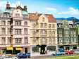 Townhouse with Pub -- 5-5/16 x 5 x 7-7/8"  13.5 x 12.5 x 20cm