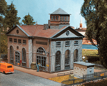 Milled & Turned Parts Manufacturing Plant - Painted/Weathered Model -- "Alfred Schlosser GmbH" 18.5 x 12.5 x 16.9cm