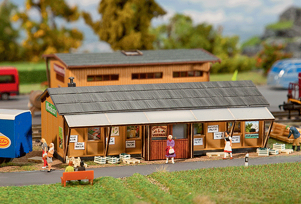 Obstkiste Produce Shop - Kit (Laser-Cut Card) -- 5-7/8 x 3-1/2 x 2"  15 x 8.8 x 5.1cm