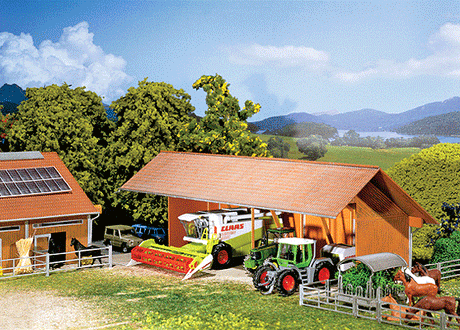 Implement Shed -- Painted & Weathered Era V 10-1/2 x 5-5/16 x 3-5/8"  26.6 x 13.4 x 9.2cm-1