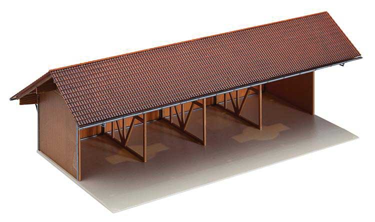 Implement Shed -- Painted & Weathered Era V 10-1/2 x 5-5/16 x 3-5/8"  26.6 x 13.4 x 9.2cm-2
