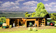 Hay Storage Shed w/Workshop - Kit -- 7-3/8 x 3-5/8 x 1-7/8"  18.8 x 9.2 x 4.5cm