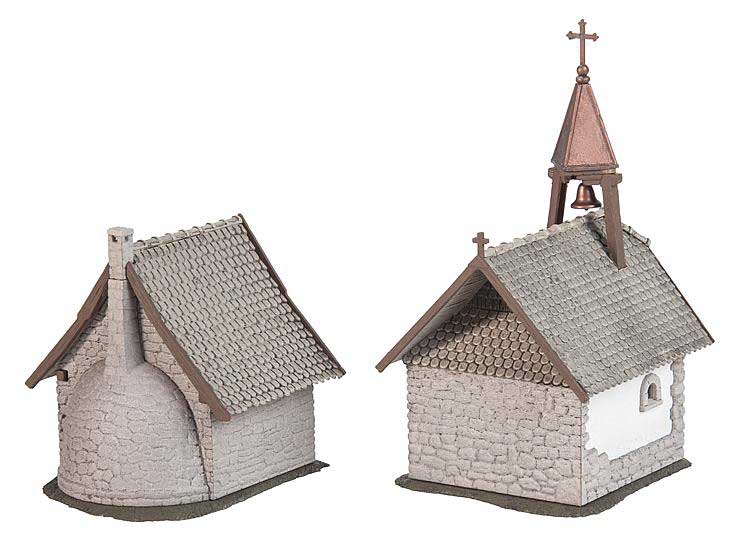 Rural Chapel and Bakehouse Set -- Kit-3