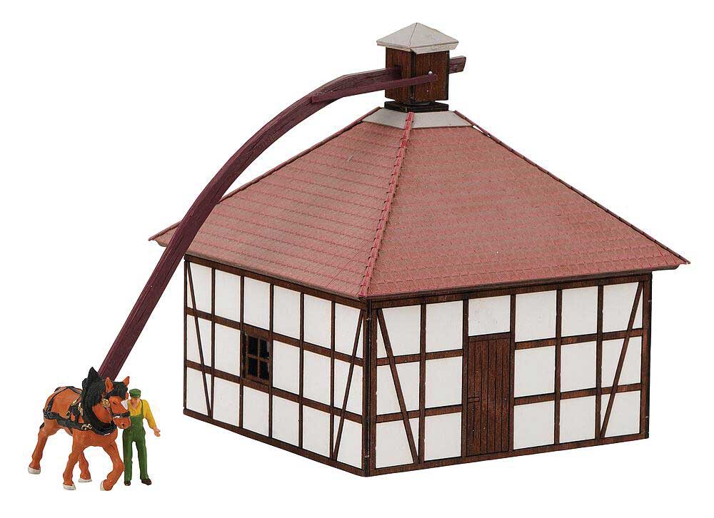 Rahden Horse-Driven Mill -- Laser-Cut Kit - 14 x 8.5 x 9cm-2