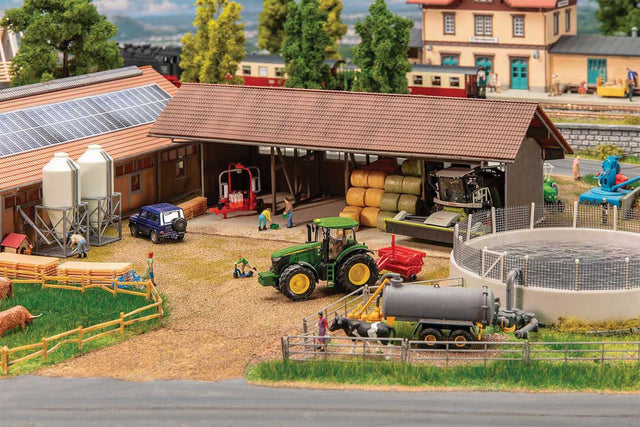 Farm Equipment Shed, Slurry Pit and Silos -- Kit-1