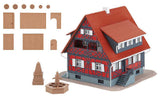 Half-Timbered House with Well -- Kit - 4-7/8 x 4-7/8 x 4-1/4" 12.3 x 12.3 x 10.8cm-2