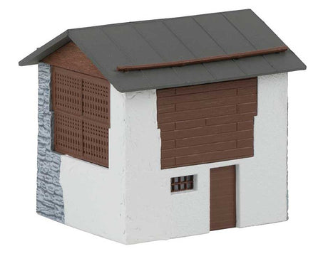 Graubunden Hay Barn -- Kit - 2-15/16 x 2-5/8 x 2-3/4" 7.4 x 6.7 x 7cm-2