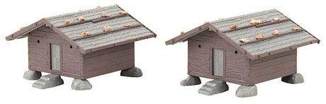 Hay Barn 2-Pack -- Kit - Each: 2-15/16 x 2-9/16 x 2"  7.5 x 6.5 x 5cm-1