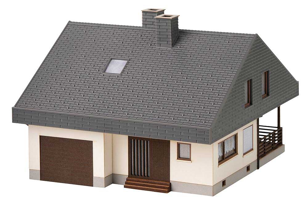 Bungalow with Fiber Cement Roof -- Kit - 5-1/4 x 4-3/4 x 3-5/8" 13.4 x 12.1 x 9.2cm-2