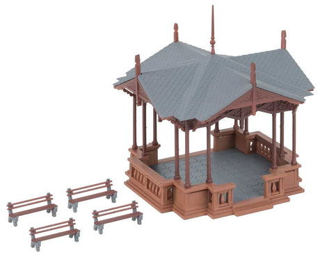 Music Pavilion Bandstand -- Kit - 3-5/16 x 3-5/16 x 2-7/8"  8.4 x 8.4 x 7.3cm-2