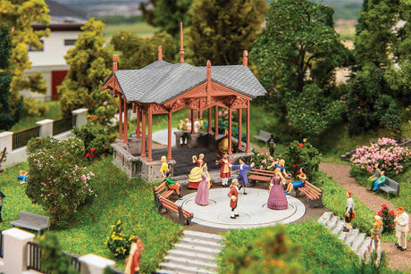 Bandstand with Motorized Dancing Figures -- Kit - 7-15/16 x 4-13/16 x 4-1/4"  20.1 x 12.3 x 10.8cm-1