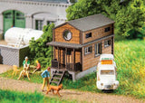 Tiny House -- Laser-Cut Wood Kit - 3-3/16 x 1-3/8 x 2-1/8" 8.1 x 3.5 x 5.4cm-1