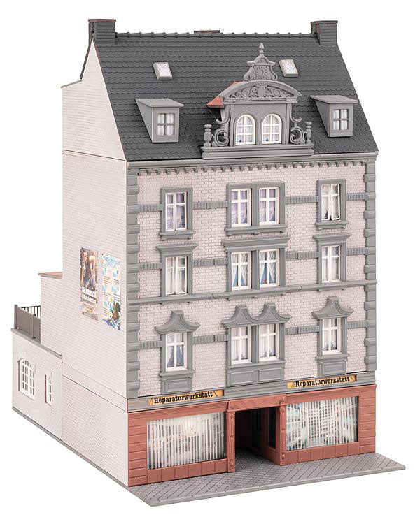 Townhouse with Repair Shop -- Kit - 5 x 7-3/16 x 8-3/16"  12.5 x 18.3 x 20.8cm-1