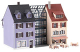 Row of Small Townhouses with Glass Connecting Structure -- Kit-2