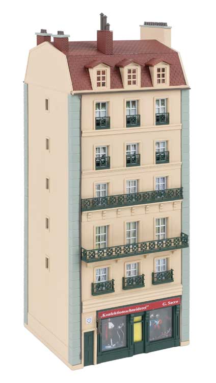 Six-Story Townhouse -- Kit - 4-1/8 x 4-3/8 x 10-9/16"  10.5 x 11.1 x 26.8cm-2