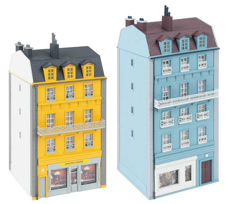 Townhouse Set -- Kit - 3-7/8 x 4-7/16 x 9-3/8"  9.9 x 11.3 x 23.8cm & 3-7/8 x 4-1/4 x 8-1/8"-2