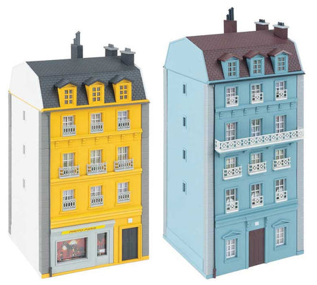 Townhouse Set -- Kit - 3-7/8 x 4-7/16 x 9-3/8"  9.9 x 11.3 x 23.8cm & 3-7/8 x 4-1/4 x 8-1/8"-3