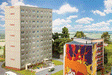 P2-Style 3-Story High Rise Apartment -- Basic Modular Kit - 12 x 6-1/8 x 4-15/16"  30.5 x 15.5 x 12.5cm