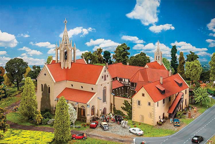 Bebenhausen Monastery w/Motorized Bell -- Weathered Kit - 23-3/4 x 20-3/8 x 14-3/4"  60.4 x 51.7 x 37.4cm-1