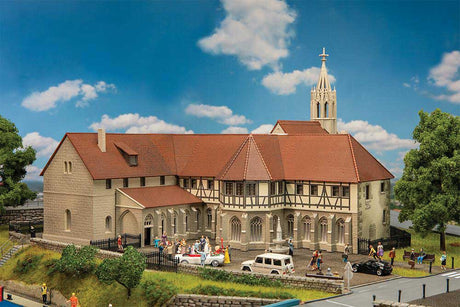 Old Abbey with Cloister -- Kit - 15-15/16 x 13-11/16 x 10-1/4"  40.5 x 34.8 x 26cm-1