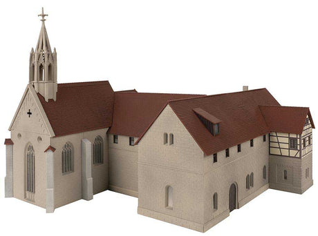 Old Abbey with Cloister -- Kit - 15-15/16 x 13-11/16 x 10-1/4"  40.5 x 34.8 x 26cm-3