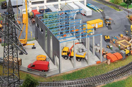 Goldbeck Modular Modern Industrial Building Under Construction -- Kit - 9-15/16 x 6 x 4-7/8" 25.3 x 15.3 x 12.4cm-1